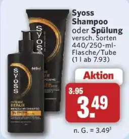 Combi Syoss Shampoo oder Spülung Angebot