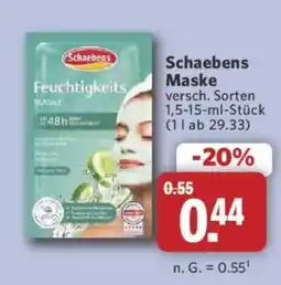 Combi Schaebens Feuchtigkeitsmaske Angebot