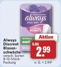 Combi Always Discreet Blasenschwäche Angebot