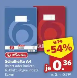 Combi Berlin Schulhefte A4 Angebot