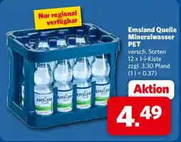 Combi Emsland Quelle Mineralwasser PET Angebot