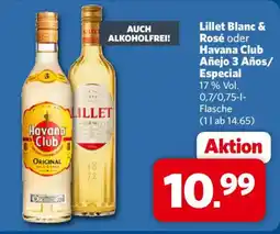 Combi Lillet Blanc & Rosé oder Havana Club Añejo 3 Años/Especial Angebot