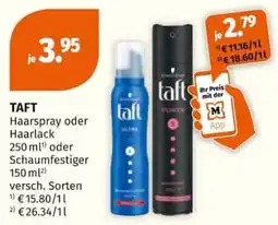 Müller TAFT Haarspray oder Haarlack Angebot