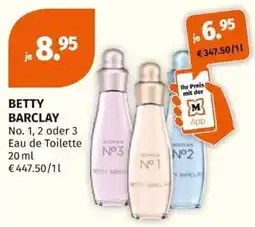 Müller BETTY BARCLAY No. 1, 2 oder 3 Eau de Toilette Angebot