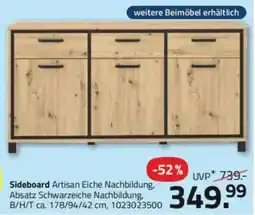 ROLLER Sideboard Artisan Eiche Nachbildung Angebot