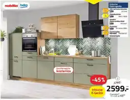 ROLLER nobilia Beko Küchenzeile Angebot
