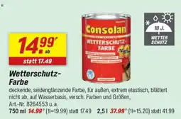 toom Baumarkt Consolan Wetterschutz-Farbe Angebot