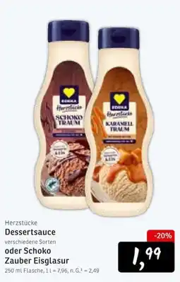 KONSUM Herzstücke Dessertsauce Angebot