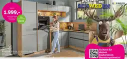 Mömax Eckküche ohne Geräte und Zubehör Angebot
