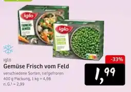 KONSUM iglo Gemüse Frisch vom Feld Angebot