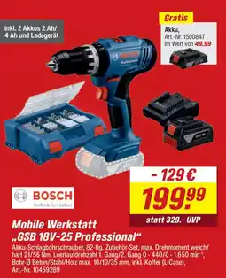 toom Baumarkt BOSCH Mobile Werkstatt „GSB 18V-25 Professional“ Angebot