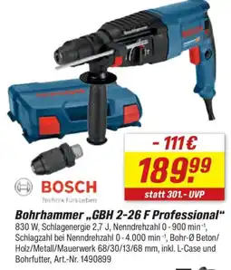 toom Baumarkt BOSCH Bohrhammer „GBH 2-26 F Professional“ Angebot