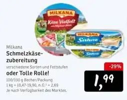 KONSUM Milkana Schmelzkäsezubereitung Angebot