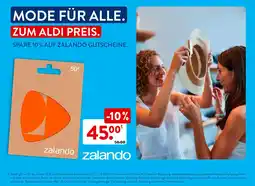 Aldi Süd zalando Guthabenkarte Angebot
