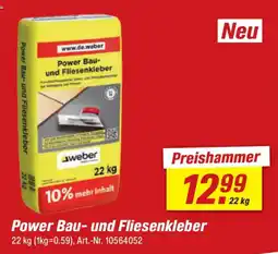 toom Baumarkt Power Bau- und Fliesenkleber Angebot