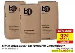 toom Baumarkt b1 Estrich-Beton, Mauer- und Putzmörtel, Zementmörtel Angebot
