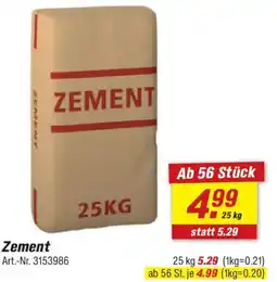 toom Baumarkt Zement Angebot