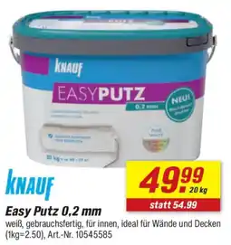 toom Baumarkt knauf Easy Putz 0,2 mm Angebot