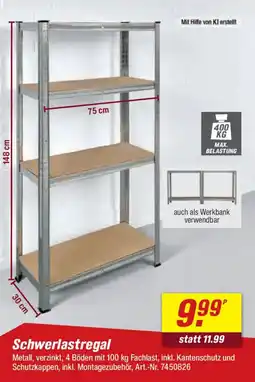 toom Baumarkt Schwerlastregal Angebot