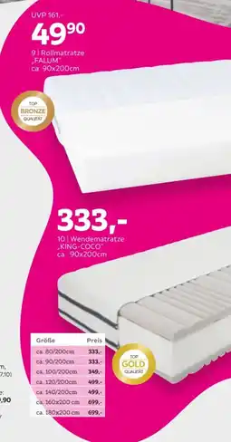 Mömax Wendematratze KING-COCO Angebot