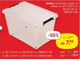 ROLLER Rollbox mit Deckel, stapel- & rollbar Angebot