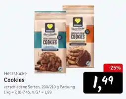 KONSUM Herzstücke Cookies Angebot