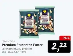 KONSUM Herzstücke Premium Studenten Futter Angebot