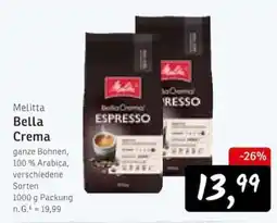 KONSUM Melitta Bella Crema Espresso Angebot