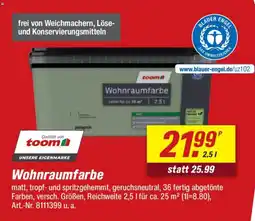 toom Baumarkt Wohnraumfarbe toom Angebot