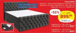 ROLLER Boxspringbett anthrazit Angebot