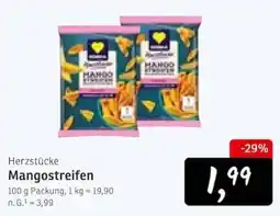 KONSUM Herzstücke Mangostreifen Angebot