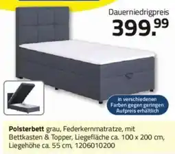 ROLLER Polsterbett grau Angebot