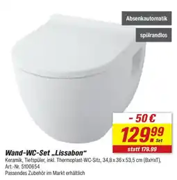 toom Baumarkt Wand-WC-Set „Lissabon“ Angebot