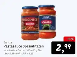 KONSUM Barilla Pastasauce Spezialitäten Angebot