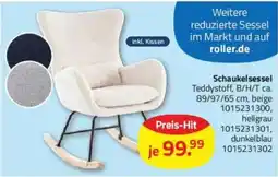 ROLLER Schaukelsessel Teddystoff Angebot