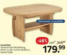 ROLLER Couchtisch Sonoma Eiche Nachbildung Angebot