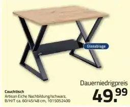 ROLLER Couchtisch Artisan Eiche Nachbildung/schwarz Angebot