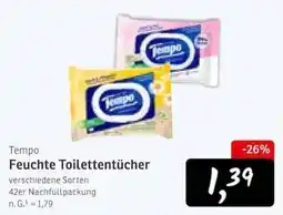 KONSUM Tempo Feuchte Toilettentücher Angebot