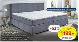 ROLLER Familienboxspringbett grau Angebot