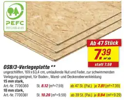 toom Baumarkt OSB/3-Verlegeplatte Angebot