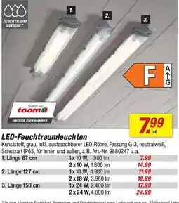 toom Baumarkt LED-Feuchtraumleuchten toom Angebot