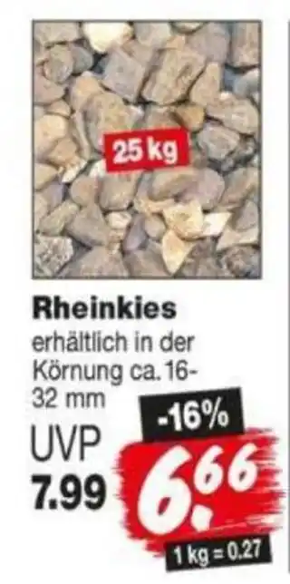 Repo Markt Rheinkies Angebot