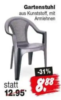 Repo Markt Gartenstuhl aus Kunststoff, mit Armlehnen Angebot