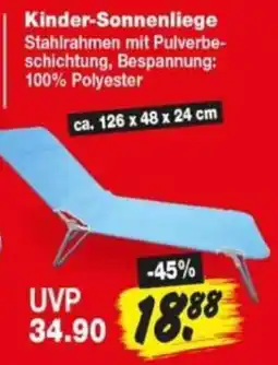 Repo Markt Kinder-Sonnenliege Angebot