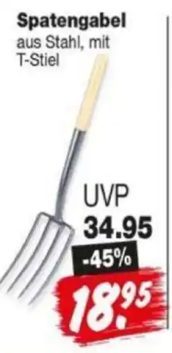 Repo Markt Spatengabel aus Stahl, mit T-Stiel Angebot