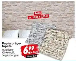 Repo Markt Papierprägetapete Angebot