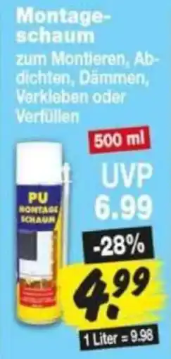 Repo Markt PU MONTAGE SCHAUM Angebot