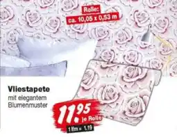 Repo Markt Vliestapete mit elegantem Blumenmuster Angebot