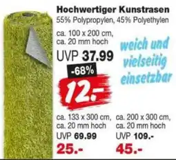 Repo Markt Hochwertiger Kunstrasen Angebot