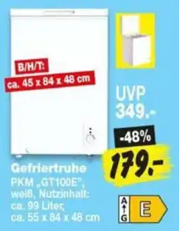 Repo Markt Gefriertruhe PKM „GT100E“ Angebot